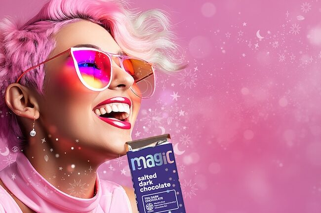 Dr. Bronner's sells magic chocolate organic chocolate Joe Swinney