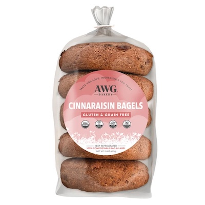 Organic, grain-free, gluten-free, vegan, paleo bread and bagels from AWG Bakery