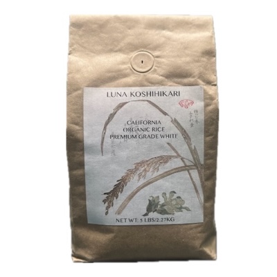 Regenerative Organic Certified premium white rice Luna Koshihikari Wendy Gold Mine Naturals