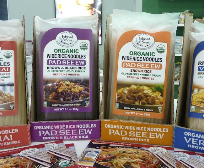 organic Wide Rice pad see ew Noodles from Edward & Sons