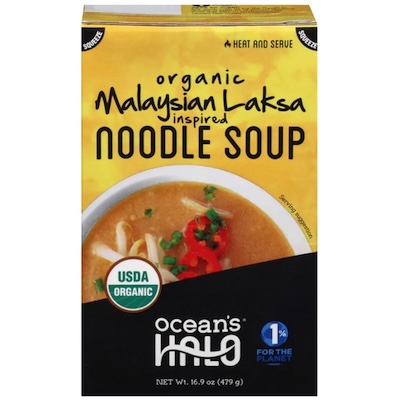 Ocean's Halo new Malaysian Laksa noodle soup organic