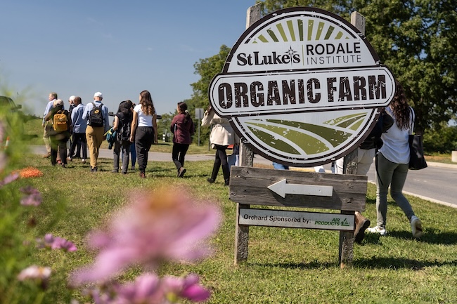 St. Luke's Hospital certified organic farm with Rodale Institute