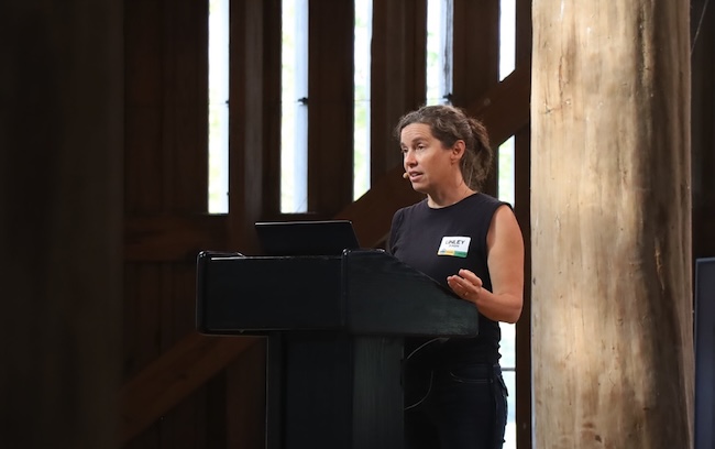 Linley Dixon of the Real Organic Project at Churchtown Dairy in Hudson, NY