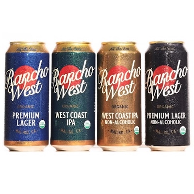Rancho West organic alcoholic and non-alcoholic beer glyphosate-free