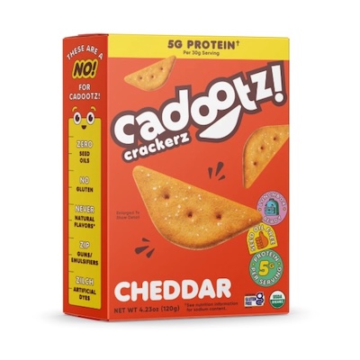 organic cheese crackers from Cadootz from Rachel Mansfield glyphosate residue free