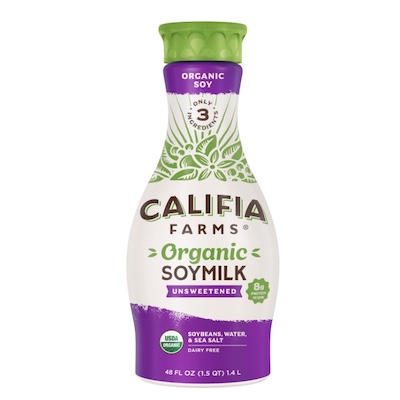 organic soymilk from Califia Farms