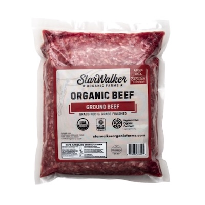 StarWalker ROC organic grass fed grass finished ground beef