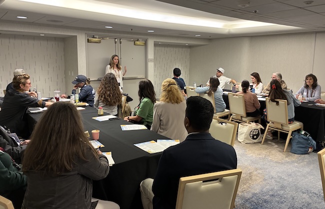 christie pettys at the Natural Grocers panel session at Expo West 2026 talking about regenerative standards