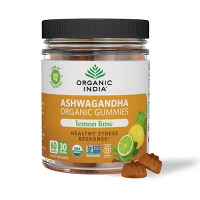 Organic Ashwagandha Gummies Stress Relief. 300mg of potent KSM-66® Ashwagandha root extract to relieve daily stress from Organic India