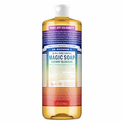 Dr. Bronner’s limited-edition Cherry Blossom Pride Soap