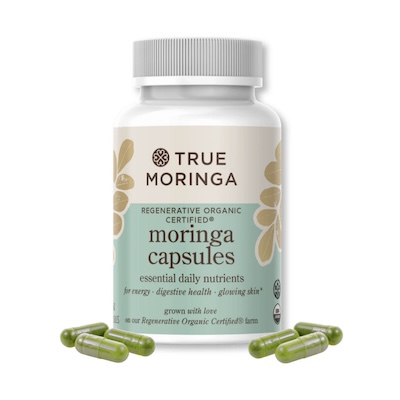 Regenerative Organic Certified® Moringa Powder and Capsules from True Moringa